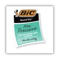 July Member-Exclusive Offer Save 10% off on One Item | BIC GSF11 BLK Round Stic Xtra Precision Fine 0.8 mm. Stick Ballpoint Pen - Black Ink/Smoke Barrel (1-Dozen) image number 4