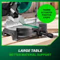 Miter Saws | Metabo HPT C10FCGSM 15 Amp Single Bevel 10 in. Corded Compound Miter Saw image number 7