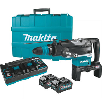 Makita GRH06PM 80V max XGT (40V max X2) Brushless Lithium-Ion 2 in. Cordless AFT, AWS Capable AVT Rotary Hammer Kit with 2 Batteries (4 Ah) Makita 80V max XGT (40V max X2) Brushless Lithium-Ion 2 in. Cordless AFT, AWS Capable AVT Rotary Hammer Kit with 2 Batteries (4 Ah) - GRH06PM