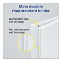 July Member-Exclusive Offer Save 10% off on One Item | Avery 17012 3 Slant Rings 1 in. Capacity 11 in. x 8.5 in. Durable View Binder with DuraHinge - White image number 5