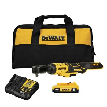 Dewalt 20V MAX ATOMIC Brushless Lithium-Ion 3/8 in. Cordless Ratchet Kit (2 Ah) - DCF513D1