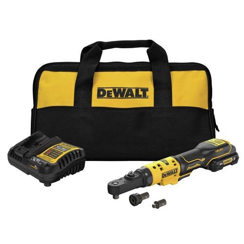 National Tradesmen Day Sale | Dewalt DCF500GG1 12V MAX XTREME Brushless Lithium-Ion 3/8 in. and 1/4 in. Cordless Sealed Head Ratchet Kit (3 Ah) image number 0