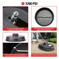 Pressure Washer Accessories | Simpson 80299 15 in. Universal Pressure Washer Surface Cleaner image number 4