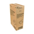  | Pactiv Corp. YTD188010000 8.42 in. x 8.15 x 3 in. Foam Hinged Lid Containers Dual Tab Lock - White (150/Carton) image number 4