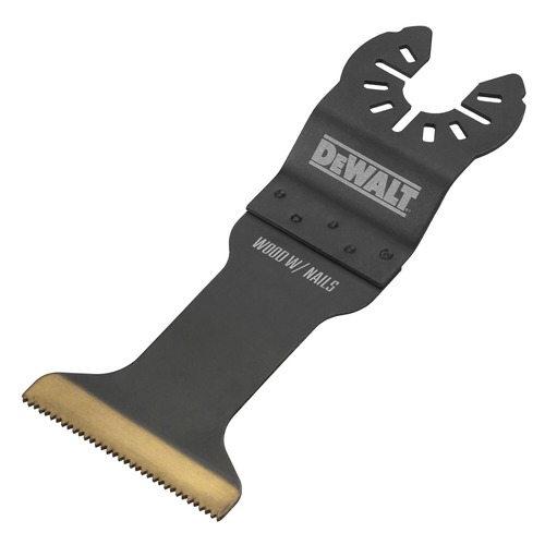 Blades | Dewalt DWA4204 Oscillating Tool Wide Titanium Nitride Coated Wood Nailcutter Blade image number 0