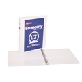  | Avery 05706 3 Round Rings 0.5 in. Capacity 11 in. x 8.5 in. Economy View Binder - White image number 1
