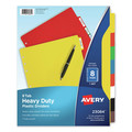 July Member-Exclusive Offer Save 10% off on One Item | Avery 23084 11 x 8.5 Heavy-Duty Plastic Dividers with Multicolor Tabs and White Labels - Assorted (8-Pieces/Set) image number 0