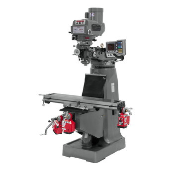 MILLING MACHINES | JET JTM-4VS-1 115/230V Mill With 3-Axis ACU-RITE VUE DRO (Quill) With X, Y and Z-Axis Powerfeeds - JT9-690421