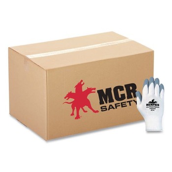 MCR Safety Ultra Tech Foam Seamless Nylon Knit Gloves - X-Large, White/Gray (1 Dozen) - 9674XL