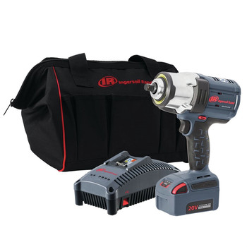 POWER TOOLS | Ingersoll Rand IQV20 Brushless Lithium-Ion 1/2 in. Cordless High Torque Impact Wrench Kit (5 Ah) - IRTW7152-K12