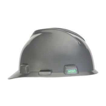 MSA V-Gard Slotted Cap with Staz-On Suspension - Silver - 484340