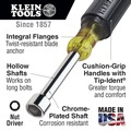 Nut Drivers | Klein Tools 630-5/16 Nut Driver, Made in USA, 5/16-Inch Tip Nut Driver with 3-Inch Hollow Shaft, Cushion Grip Handle image number 1
