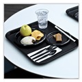  | Boardwalk BWKTSHWPSBIW Heavyweight Wrapped Polystyrene Teaspoon Cutlery - Black (1000/Carton) image number 7