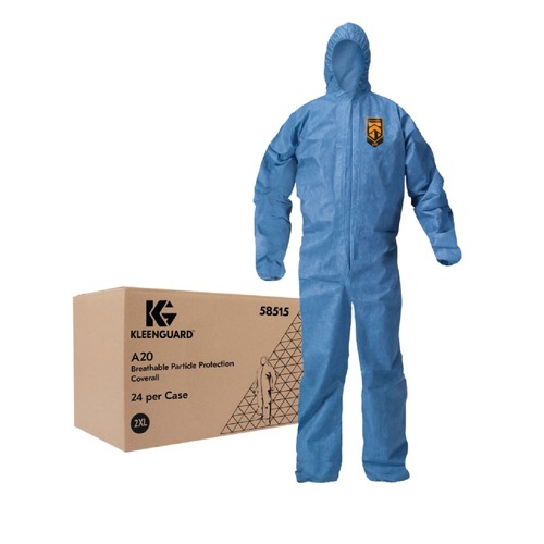 July Member-Exclusive Offer Save 10% off on One Item | Ansell KCC 58515 A20 Breathable Particle Protection Coveralls - 2X-Large, Blue (24/Carton) image number 0
