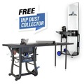 Table Saws | Delta 36-5052T2D 52 in. Rip Capacity Contractor Table Saw with Steel Extensions and 1 HP Dust Collector image number 1