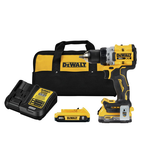 Drill Drivers | Dewalt DCD800D1E1 20V XR Brushless Lithium-Ion 1/2 in. Cordless Drill Driver Kit with 2 Batteries (2 Ah) image number 0