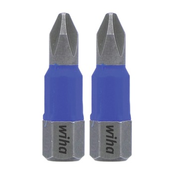 POWER TOOLS | Wiha Tools 2-Piece TerminatorBlue 1 in. Phillips No. 2 Impact Bit - 70002