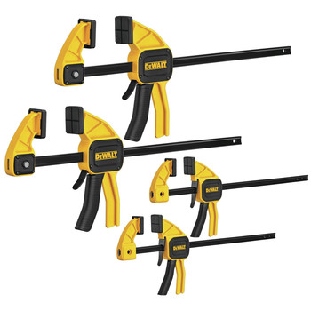 CLAMPS | Dewalt Medium and Large Trigger Clamps 4-Pack - DWHT83196