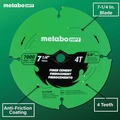 Circular Saw Blades | Metabo HPT 115761M 7-1/4 in. 4-Tooth Industrial PTFE Circular Saw Fiber Cement Blade image number 3