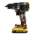 Dewalt DCD791D2 20V MAX XR Lithium-Ion Brushless Compact 1/2 in. Cordless Drill Driver Kit (2 Ah) image number 6