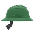 Hard Hats | MSA 10215831 V-Gard C1 Fas-Trac III Full Brim Vented Hard Hat - Green image number 4