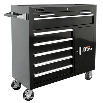 TOOL CHESTS | Homak 41 in. H2Pro Series 6-Drawer Roller Cabinet - Black - BK04041062