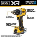 Clearance Center | Dewalt DCD800D1E1 20V XR Brushless Lithium-Ion 1/2 in. Cordless Drill Driver Kit with 2 Batteries (2 Ah) image number 11