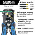 Cable and Wire Cutters | Klein Tools 11061 Heavy Duty Self-Adjusting Wire Stripper and Cutter image number 6
