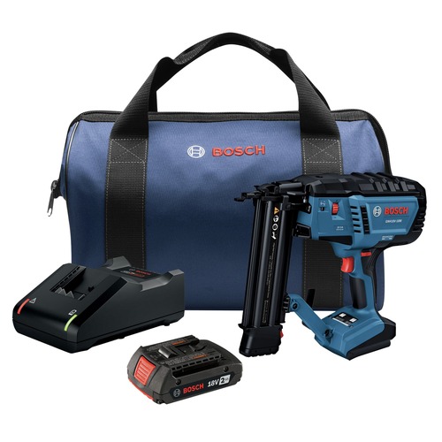 Brad Nailers | Bosch GNH18V-18MB12 18V Lithium-Ion Brushless Cordless 18-Gauge Brad Nailer Kit (2 Ah) image number 0