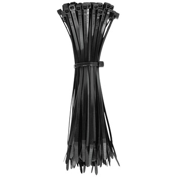 ROPES AND TIES | Klein Tools 100-Piece 7.75 in. 50 lbs. Tensile Strength Heavy Duty Nylon Cable Zip Tie Set - Black - 450-200