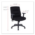  | Alera 12010-03B Kesson Series 17.71 in. to 21.65 in. Seat Height Petite Office Chair - Black image number 4