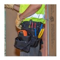 Tool Belts | Klein Tools 5700 PowerLine Series 11 in. x 3 in. x 12 in. 9 Pocket Tool Pouch - Black image number 7