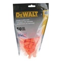 Ear Plugs | Dewalt DPG63BG50 Orange Bell NRR33 Foam Earplugs - Uncorded - 50 Pair Resealable Bag (4/Carton) image number 0