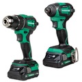 Combo Kits | Metabo HPT KC18DEXQBM 18V MultiVolt Brushless Lithium-Ion Cordless Drill Driver and Impact Driver Combo Kit with 2 Batteries (2 Ah) image number 1