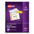 July Member-Exclusive Offer Save 10% off on One Item | Avery 02922 4 in. x 3 in. Horizontal Secure Top Hanging-Style Badge Holders - Clear (100/Box) image number 0