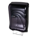  | San Jamar T1790TBK 11.75 in. x 6.25 in. x 18 in. Ultrafold Multifold/C-Fold Oceans Towel Dispenser - Transparent Black Pearl image number 1