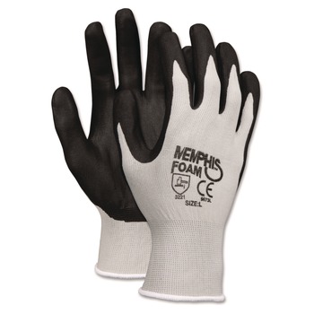MCR Safety 9673XL Economy Foam Nitrile Gloves - X-Large Gray/Black (1-Dozen)