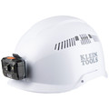 New Year New Savings! Save $25 off $150 | Klein Tools 60150 Vented-Class C Safety Helmet with Rechargeable Headlamp - White image number 1