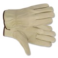 Work Gloves | MCR Safety 3215L Economy Leather Driver Gloves - Large, Beige (1-Pair) image number 2