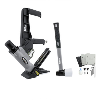 NAIL GUNS | NuMax Pneumatic 18 Gauge 1-3/4 in. L-Cleat Dual Handle Flooring Nailer - S18GLCNDH