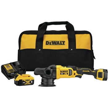 POLISHERS | Dewalt DCM848P2 20V MAX XR Lithium-Ion Variable Speed 5 in. Cordless Random Orbit Polisher Kit (5 Ah)