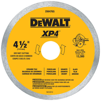BLADES | Dewalt 4 in. XP4 Porcelain Tile Blade - DW4735
