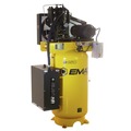 Stationary Air Compressors | EMAX ESP05V080I3 5 HP 80 Gallon 2-Stage 3-Phase Industrial Inline Pressure Lubricated Solid Cast Iron Pump 19 CFM at 100 PSI Plus SILENT Air Compressor image number 1