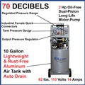 Portable Air Compressors | California Air Tools CAT-10020ACAD 2 HP 10 Gallon Ultra Quiet and Oil-Free Aluminum Tank Dolly Air Compressor image number 10