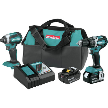 COMBO KITS | Makita XT269M 18V LXT Brushless Lithium-Ion 2-Tool Cordless Combo Kit (4 Ah)