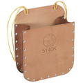 Cases and Bags | Klein Tools 5140K 9 in. x 7 in. x 3.25 in. Leather Tool Bag with Strap image number 0