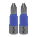 Drill Driver Bits | Wiha Tools 70002 2-Piece TerminatorBlue 1 in. Phillips No. 2 Impact Bit image number 0