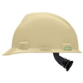 Hard Hats | MSA 495856 V-Gard Slotted Cap with Fas-Trac III Suspension - Light Buff image number 3