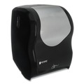  | San Jamar T1470BKSS 16.5 in. x 9.75 in. x 12 in. Smart System with iQ Sensor Towel Dispenser - Black/Silver image number 1