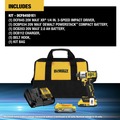 Impact Drivers | Factory Reconditioned Dewalt DCF845D1E1R 20V MAX XR Lithium-Ion Brushless 3-Speed 1/4 in. Cordless Impact Driver Kit with POWERSTACK (1.7 Ah/2 Ah) image number 1